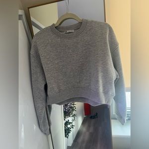 Zara crop top sweatshirt